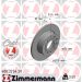 ZIMMERMANN BREMSSCHEIBEN Ø253 + BREMSBELÄGE HINTEN FÜR VW GOLF 5 6 AUDI A3