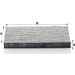 MANN-FILTER CUK 2035 Innenraumfilter, Aktivkohlefilter