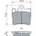 BOSCH Bremsbelagsatz, Scheibenbremse 0 986 424 830