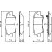 BOSCH Bremsbelagsatz, Scheibenbremse 0 986 494 768