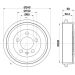 Hella Bremstrommel 8DT 355 300-371