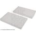 Blue Print Filtersatz, Innenraumluft ADG02542