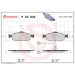 Brembo Bremsbelagsatz, Scheibenbremse PRIME LINE P 24 034 Brembo Bremsbelagsatz, Scheibenbremse PRIME LINE P 24 034