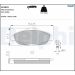 Delphi Bremsbelagsatz, Scheibenbremse LP2070 Delphi Bremsbelagsatz, Scheibenbremse LP2070