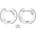 Bremsbackensatz 8DB 355 004-241 Bremsbackensatz 8DB 355 004-241
