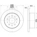 Hella Bremsscheibe 8DD 355 113-711 Hella Bremsscheibe 8DD 355 113-711