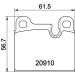 Bremsbelagsatz, Scheibenbremse 8DB 355 008-111 Bremsbelagsatz, Scheibenbremse 8DB 355 008-111