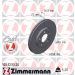 ZIMMERMANN BREMSSCHEIBEN Ø256 + BELÄGE VORNE für VW GOLF 4 POLO 9N AUDI A3 IBIZA (100.1233.20 + 23131.195.1)