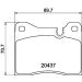 Hella Bremsbelagsatz, Scheibenbremse 8DB 355 017-561