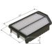 BOSCH F 026 400 481 Luftfilter