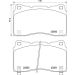 Brembo Bremsbelagsatz, Scheibenbremse PRIME LINE P 28 099