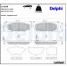 Delphi Bremsbelagsatz, Scheibenbremse LP1999 Delphi Bremsbelagsatz, Scheibenbremse LP1999