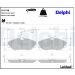Delphi Bremsbelagsatz, Scheibenbremse LP1748 Delphi Bremsbelagsatz, Scheibenbremse LP1748