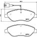 Hella Bremsbelagsatz, Scheibenbremse 8DB 355 020-561