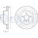 Delphi Bremsscheibe BG4714C