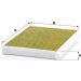 MANN-FILTER FP 3569 Innenraumfilter FreciousPlus Aktivkohlefilter mit Polyphenol, antibakteriell, Feinstaubfilter (PM 2.5)