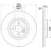 Hella Bremsscheibe PRO 8DD 355 119-441