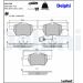 Delphi Bremsbelagsatz, Scheibenbremse LP1525 Delphi Bremsbelagsatz, Scheibenbremse LP1525