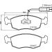 Hella Bremsbelagsatz, Scheibenbremse 8DB 355 008-521 Hella Bremsbelagsatz, Scheibenbremse 8DB 355 008-521