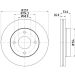 Bremsscheibe 8DD 355 118-571 Bremsscheibe 8DD 355 118-571