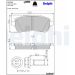 Delphi Bremsbelagsatz, Scheibenbremse LP2306 Delphi Bremsbelagsatz, Scheibenbremse LP2306