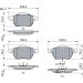 BOSCH Bremsbelagsatz, Scheibenbremse 0 986 494 018