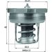Mahle Thermostat, Kühlmittel BEHR TX 89 83