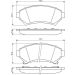 BOSCH Bremsbelagsatz, Scheibenbremse 0 986 424 466