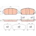 TRW Bremsbelagsatz, Scheibenbremse GDB3615