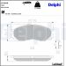 Delphi Bremsbelagsatz, Scheibenbremse LP1010 Delphi Bremsbelagsatz, Scheibenbremse LP1010