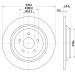 Hella Bremsscheibe PRO 8DD 355 126-571 Hella Bremsscheibe PRO 8DD 355 126-571