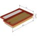 BOSCH F 026 400 466 Luftfilter BOSCH F 026 400 466 Luftfilter