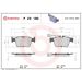 Brembo Bremsbelagsatz, Scheibenbremse PRIME LINE P 23 180