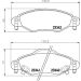 Hella Bremsbelagsatz, Scheibenbremse 8DB 355 010-791 Hella Bremsbelagsatz, Scheibenbremse 8DB 355 010-791
