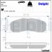 Delphi Bremsbelagsatz, Scheibenbremse LP779 Delphi Bremsbelagsatz, Scheibenbremse LP779