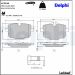 Delphi Bremsbelagsatz, Scheibenbremse LP2246 Delphi Bremsbelagsatz, Scheibenbremse LP2246
