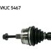 SKF VKJC 5467 Antriebswelle 584mm