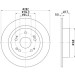 Hella | Bremsscheibe | 8DD 355 116-521 Hella | Bremsscheibe | 8DD 355 116-521