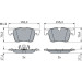 0 986 424 860 Bremsbelagsatz, Scheibenbremse