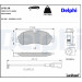 Delphi | Bremsbelagsatz, Scheibenbremse | LP3136 Delphi | Bremsbelagsatz, Scheibenbremse | LP3136