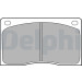 Delphi | Bremsbelagsatz, Scheibenbremse | LP132
