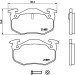 Brembo | Bremsbelagsatz, Scheibenbremse | P 68 018