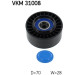 SKF | Umlenk-/Führungsrolle, Keilrippenriemen | VKM 31008