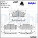 Delphi | Bremsbelagsatz, Scheibenbremse | LP1659 Delphi | Bremsbelagsatz, Scheibenbremse | LP1659