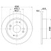 Hella | Bremsscheibe | 8DD 355 105-311