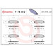 Brembo | Bremsbelagsatz, Scheibenbremse | P 78 012 Brembo | Bremsbelagsatz, Scheibenbremse | P 78 012