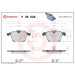 Brembo | Bremsbelagsatz, Scheibenbremse | P 36 028 Brembo | Bremsbelagsatz, Scheibenbremse | P 36 028