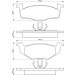 BOSCH Bremsbelagsatz, Scheibenbremse 0 986 424 347
