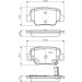 BOSCH Bremsbelagsatz, Scheibenbremse 0 986 494 404