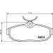 Hella Pagid | Bremsbelagsatz, Scheibenbremse | 8DB 355 013-111